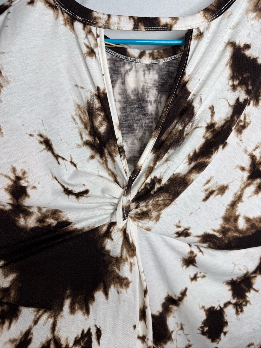 Grace & Emma t-shirt with brown tie-dye print, XL A5 302 - Picture 4 of 5